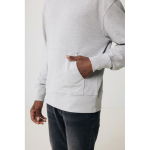Felpa oversize in eco cotone regular fit 340 g/m² Iqoniq color grigio chiaro