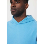 Felpa oversize in eco cotone regular fit 340 g/m² Iqoniq color azzurro ciano