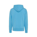 Felpa oversize in eco cotone regular fit 340 g/m² Iqoniq color azzurro ciano seconda vista