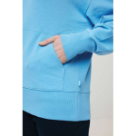 Felpa oversize in eco cotone regular fit 340 g/m² Iqoniq color azzurro ciano