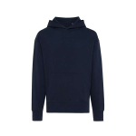 Felpa oversize in eco cotone regular fit 340 g/m² Iqoniq color blu mare