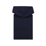 Felpa oversize in eco cotone regular fit 340 g/m² Iqoniq color blu mare terza vista
