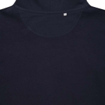 Felpa oversize in eco cotone regular fit 340 g/m² Iqoniq color blu mare quarta vista