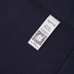 Felpa oversize in eco cotone regular fit 340 g/m² Iqoniq color blu mare quinta vista
