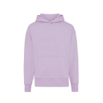 Felpa oversize in eco cotone regular fit 340 g/m² Iqoniq color lilla