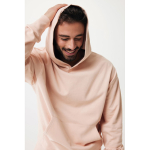 Felpa oversize in eco cotone regular fit 340 g/m² Iqoniq color rosa pastello