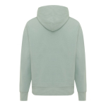 Felpa oversize in eco cotone regular fit 340 g/m² Iqoniq color verde oliva seconda vista