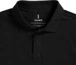 Polo a maniche lunghe da uomo in cotone piqué da 200 g/m² Elevate Life color nero