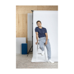 T-shirt da uomo in 100% cotone biologico  da 160 g/m² Elevate NXT color grigio scuro immagine stile di vita