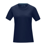T-shirt da donna in 100% cotone biologico GOTS da 160 g/m² Elevate NXT color blu mare seconda vista frontale