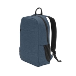Zaino in RPET con scomparto imbottito per tablet da 10,1” e pc da 15,6” color blu quarta vista