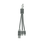 Portachiavi 2 in 1 con cavetto di ricarica e 3 connessioni diverse