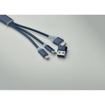Portachiavi 2 in 1 con cavetto di ricarica e 3 connessioni diverse