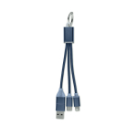 Portachiavi 2 in 1 con cavetto di ricarica e 3 connessioni diverse