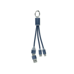 Portachiavi 2 in 1 con cavetto di ricarica e 3 connessioni diverse