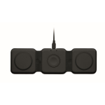 Base di ricarica wireless pieghevole in ABS con 3 punti di ricarica 15W sesta vista