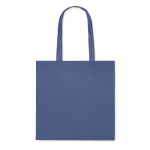 Shopper in tessuto non tessuto RPET da 80 gr/m² con manici lunghi color blu reale