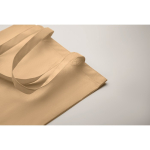 Shopper in tessuto non tessuto RPET da 80 gr/m² con manici lunghi color avorio terza vista fotografica