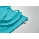 Borsa con manici lunghi e soffietto in cotone organico colorato 220g/m²