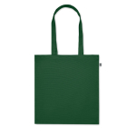 Borsa con manici lunghi e soffietto in cotone organico colorato 220g/m²