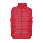 Gilet da uomo 280 g/m² imbottito con piume d'oca SOL'S Stream color rosso quinta vista