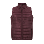 Gilet da donna 280 g/m² imbottito con piume d'oca SOL'S Stream color bordò ottava vista
