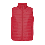 Gilet da donna 280 g/m² imbottito con piume d'oca SOL'S Stream color rosso quinta vista