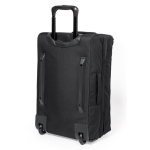 Trolley a due ruote con base rigida realizzato in poliestere 600D RPET terza vista