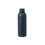 Bottiglietta in acciaio inox riciclato con finitura opaca 500ml color blu mare prima vista