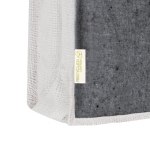 Borsa in cotone riciclato e iuta con manici lunghi 140g/m². quarta vista