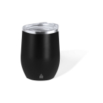 Bicchiere in acciaio inossidabile riciclato a doppia parete 340ml color nero prima vista