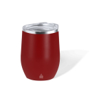 Bicchiere in acciaio inossidabile riciclato a doppia parete 340ml color rosso prima vista