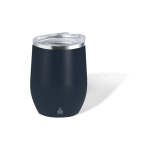 Bicchiere in acciaio inossidabile riciclato a doppia parete 340ml color blu mare prima vista