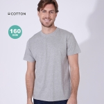 Maglietta unisex in 100% cotone pettinato ring spun da 160 g/m² color nero