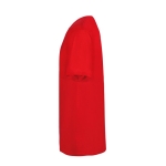 Maglietta unisex in 100% cotone pettinato ring spun da 160 g/m² color rosso terza vista
