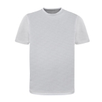 Maglietta tecnica in 100% poliestere microforato da 135 g/m² color bianco prima vista