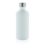 Bottiglia in acciaio inox riciclato con tappo antifuga da 800 ml color bianco seconda vista
