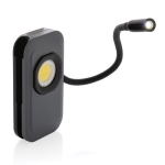 Luce da lavoro in plastica riciclata con luce COB e LED estensibile color grigio quarta vista