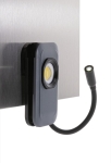Luce da lavoro in plastica riciclata con luce COB e LED estensibile color grigio ottava vista