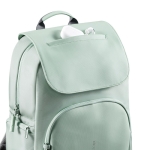 Zaino antitaccheggio con protezione RFID e tasca per pc da 16” in rPET color verde vista 11