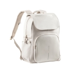 Zaino antitaccheggio con protezione RFID e tasca per pc da 16” in rPET color beige