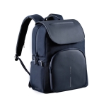 Zaino antitaccheggio con protezione RFID e tasca per pc da 16” in rPET color blu mare