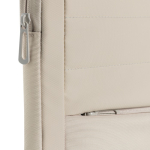 Custodia per computer portatile da 15,6'' in RPET con tasca frontale color beige quinta vista