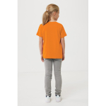 Maglietta per bambini in cotone riciclato da 160 g/m² Iqoniq color arancione