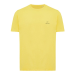 Maglietta unisex in cotone organico e riciclato da 160 g/m² Iqoniq color giallo vista con logo