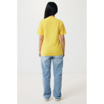 Maglietta unisex in cotone organico e riciclato da 160 g/m² Iqoniq color giallo quinta vista con modello