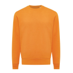 Felpa girocollo unisex in cotone riciclato e organico 280 g/m² Iqoniq color arancione