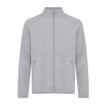 Giacchetto in poliestere riciclato da 240 g/m² anti-pilling Iqoniq color grigio chiaro seconda vista