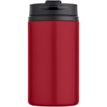 Bicchiere termico in acciaio inox riciclato con tappo a vite 250ml color rosso seconda vista frontale