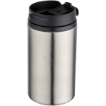 Bicchiere termico in acciaio inox riciclato con tappo a vite 250ml color argento opaco